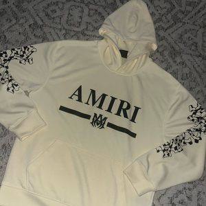 Amiri hoodie sweater great condition cream colored